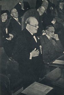 Broadcasting to the Empire and America c1945. Creator: Unknown