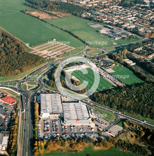 Broadhall Way Football Ground, Stevenage, Hertfordshire, 1988. Artist: Unknown.