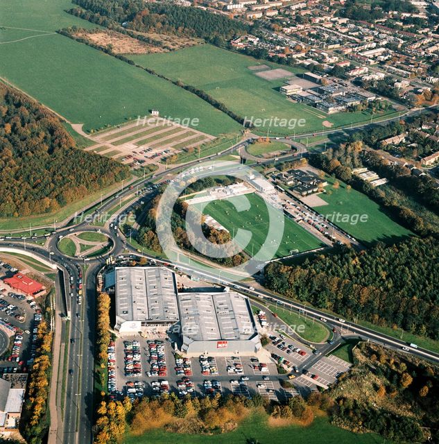 Broadhall Way Football Ground, Stevenage, Hertfordshire, 1988. Artist: Unknown.