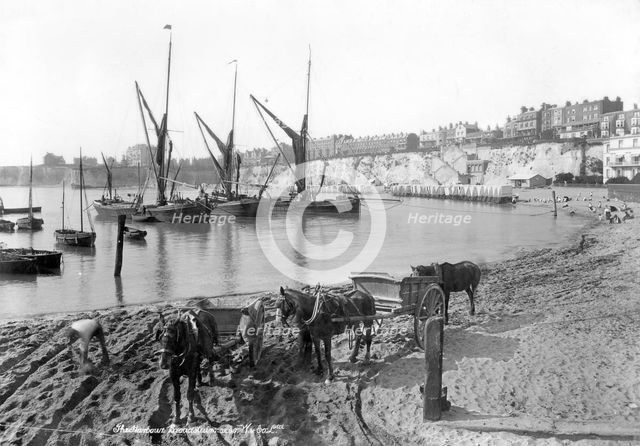 Broadstairs Harbour, Kent, 1890-1910. Artist: Unknown