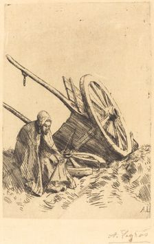 Broken Cart (La charette brisee). Creator: Alphonse Legros
