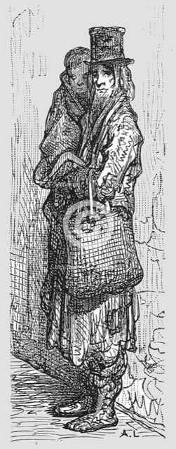'Broken Down', 1872.  Creator: Gustave Doré.