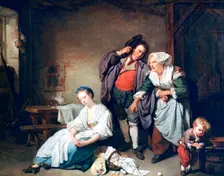 Broken Eggs 1756. Artist: Jean-Baptiste Greuze