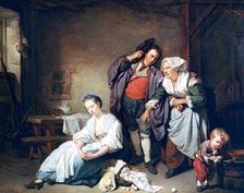 Broken Eggs 1756. Artist: Jean-Baptiste Greuze