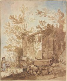 Broken well, mid-late 18th century. Creator: Jean Baptiste Marie Pierre