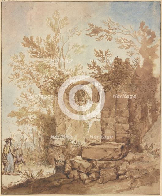 Broken well, mid-late 18th century. Creator: Jean Baptiste Marie Pierre.