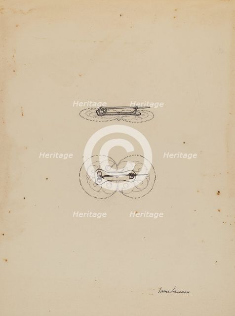 Brooch, 1935/1942. Creator: Irene Lawson.