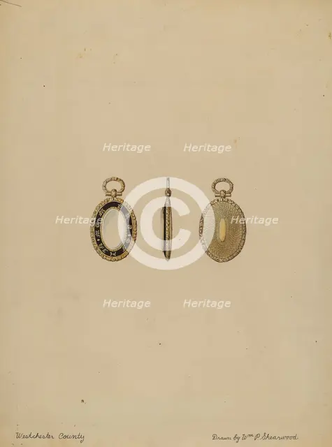 Brooch, 1935/1942. Creator: William P. Shearwood.