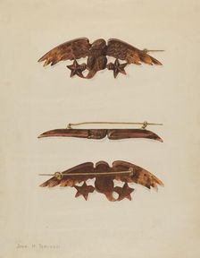 Brooch, 1935/1942. Creator: John H. Tercuzzi