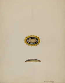 Brooch, 1936. Creator: Florence Stevenson
