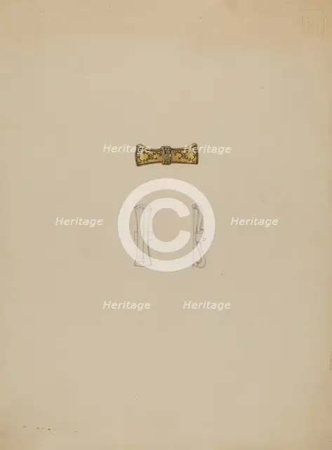 Brooch, c. 1936. Creator: Marie Mitchell.