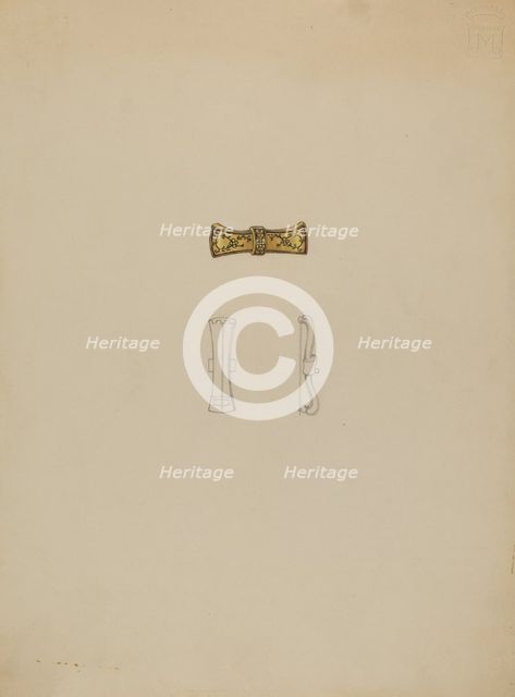 Brooch, c. 1936. Creator: Marie Mitchell.