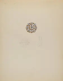 Brooch, c. 1936. Creator: Doris Beer
