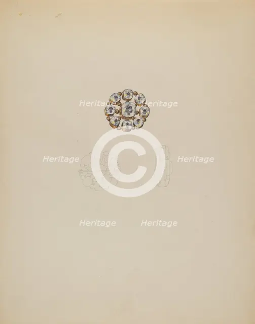Brooch, c. 1936. Creator: Doris Beer.