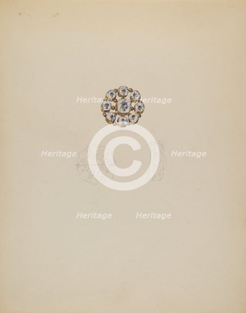 Brooch, c. 1936. Creator: Doris Beer.