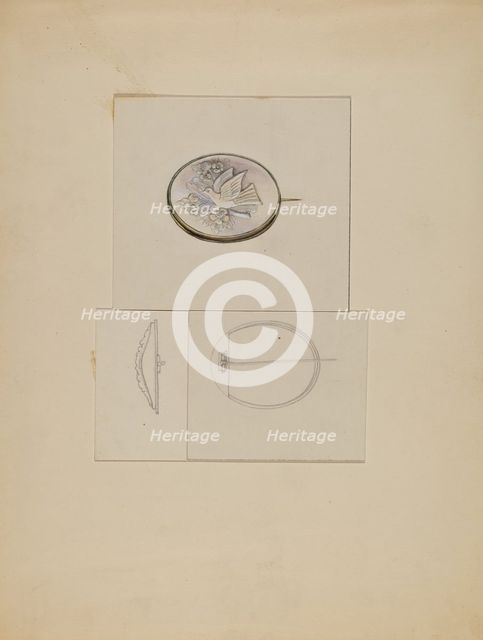 Brooch, c. 1936. Creator: John Dieterich.