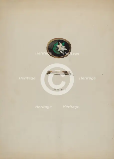 Brooch, c. 1936. Creator: Kurt Melzer.