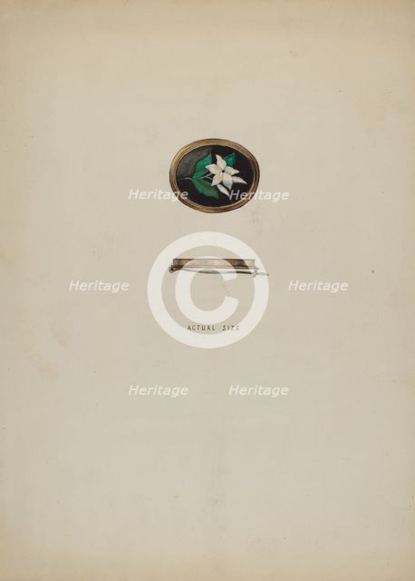 Brooch, c. 1936. Creator: Kurt Melzer.