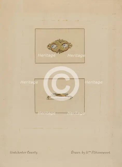 Brooch, c. 1936. Creator: William P. Shearwood.