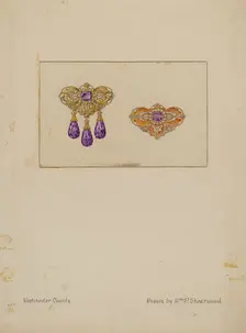Brooch, c. 1936. Creator: William P. Shearwood