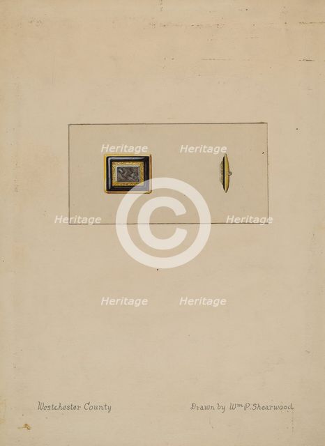 Brooch, c. 1936. Creator: William P. Shearwood.