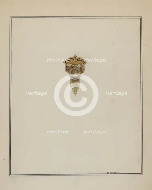 Brooch, c. 1937. Creator: Madeline Arnold.