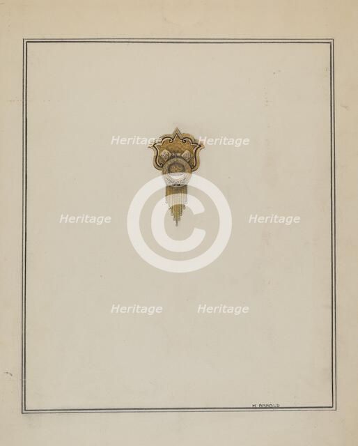 Brooch, c. 1937. Creator: Madeline Arnold.