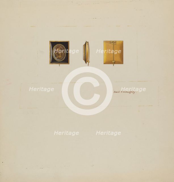 Brooch, c. 1937. Creator: David P. Willoughby.