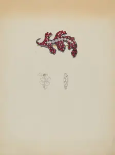 Brooch, c. 1937. Creator: Isidore Steinberg