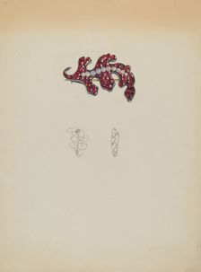 Brooch, c. 1937. Creator: Isidore Steinberg
