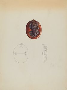 Brooch, c. 1937. Creator: Isidore Steinberg