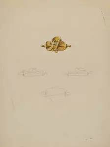 Brooch, c. 1937. Creator: Isidore Steinberg