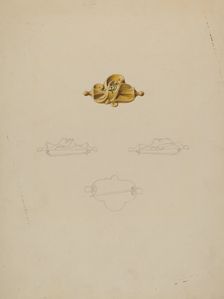 Brooch, c. 1937. Creator: Isidore Steinberg
