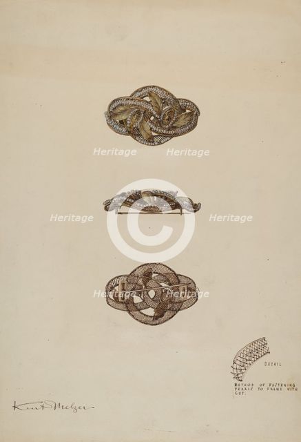 Brooch, c. 1937. Creator: Kurt Melzer.