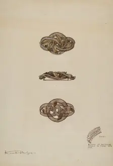 Brooch, c. 1937. Creator: Kurt Melzer