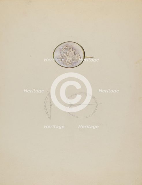 Brooch, c. 1937. Creator: Sylvia DeZon.