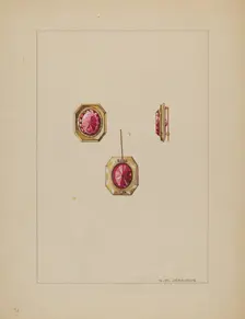 Brooch, c. 1937. Creator: Walter W. Jennings