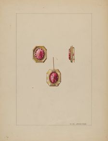 Brooch, c. 1937. Creator: Walter W. Jennings