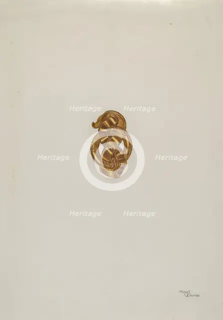 Brooch, c. 1938. Creator: Hugh Clarke.