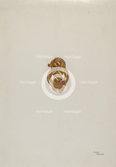 Brooch, c. 1938. Creator: Hugh Clarke.