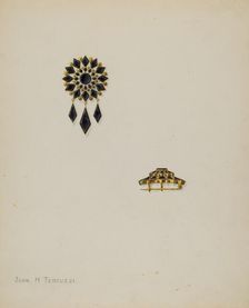 Brooch, c. 1938. Creator: John H. Tercuzzi