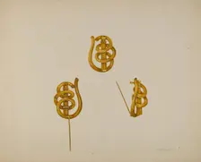 Brooch, c. 1938. Creator: Peter Connin