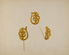 Brooch, c. 1938. Creator: Peter Connin