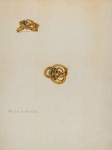 Brooch, c. 1939. Creator: Marion Gaskill