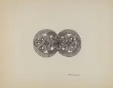 Brooch, c. 1939. Creator: Irene Lawson