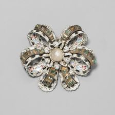 Brooch Shaped as a Bow, France, 17th or 19th century. Creator: Unknown