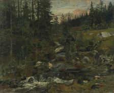 Brook at Oylo, 1879. Creator: Gerhard Munthe