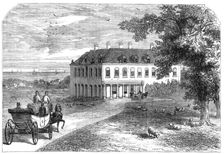 Brook House, Isle of Wight, the residence of Mr. Seely, M.P., visited by Garibaldi, 1864. Creator: John Jessop Hardwick