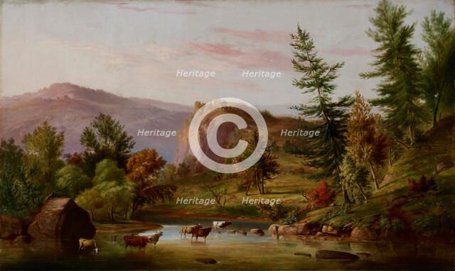 Brook in Summer, 1850s-1860s. Creator: Jacob Cox.