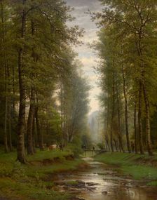 Brook in the Forest, 1873. Creator: Joseph Van Luppen